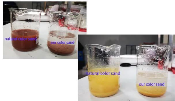 China Factory Supply High-Temperature Calcined Reflective and Insulation Colored Sand